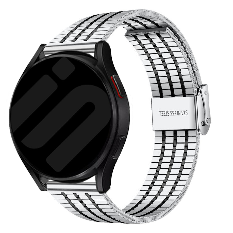Withings ScanWatch 2 - 42mm Feines Stahlarmband (Silber/Schwarz)