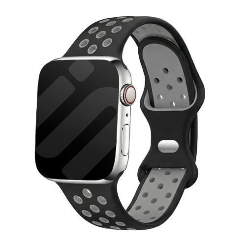 Apple Watch Armband Sport (Schwarz/Grau)
