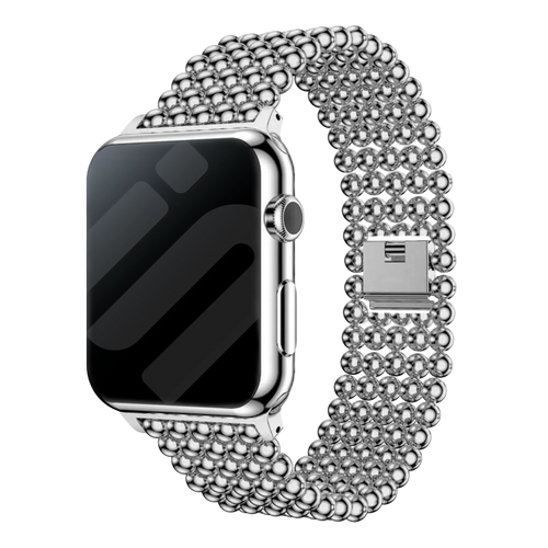 Apple Watch Stahlperlenarmband (Silber)