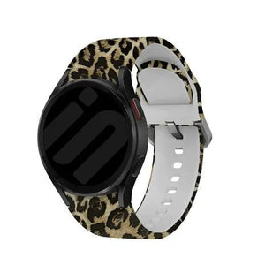 Print Silicone Strap, on a watch, 3/4 front view