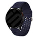 Samsung Galaxy Watch 7 - 44mm siliconen bandje met gaatjes (donkerblauw)