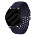 Bracelet silicone avec trous Samsung Galaxy Watch FE (bleu foncé)