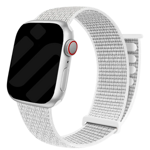 Apple Watch nylon loop bandje (wit)