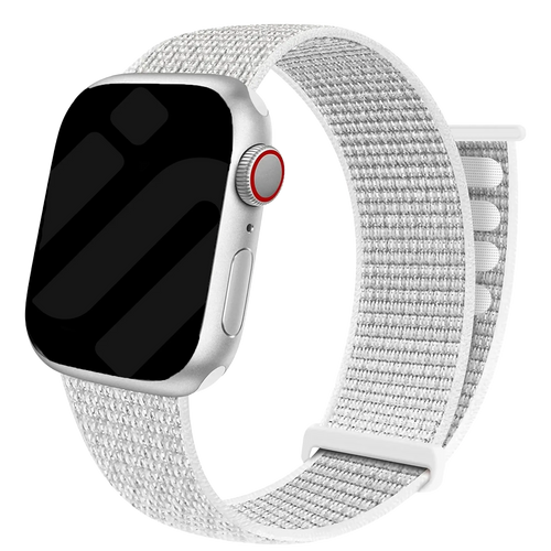 Apple Watch nylon loop bandje (wit)