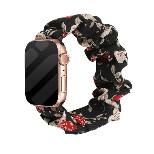 Apple Watch Scrunchie Armband (Blumen)