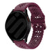 Samsung Galaxy Watch 6 - 44mm gemustertes Silikonarmband (Weinrot)
