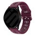Bracelet silicone avec motif Samsung Galaxy Watch FE (vin rouge)