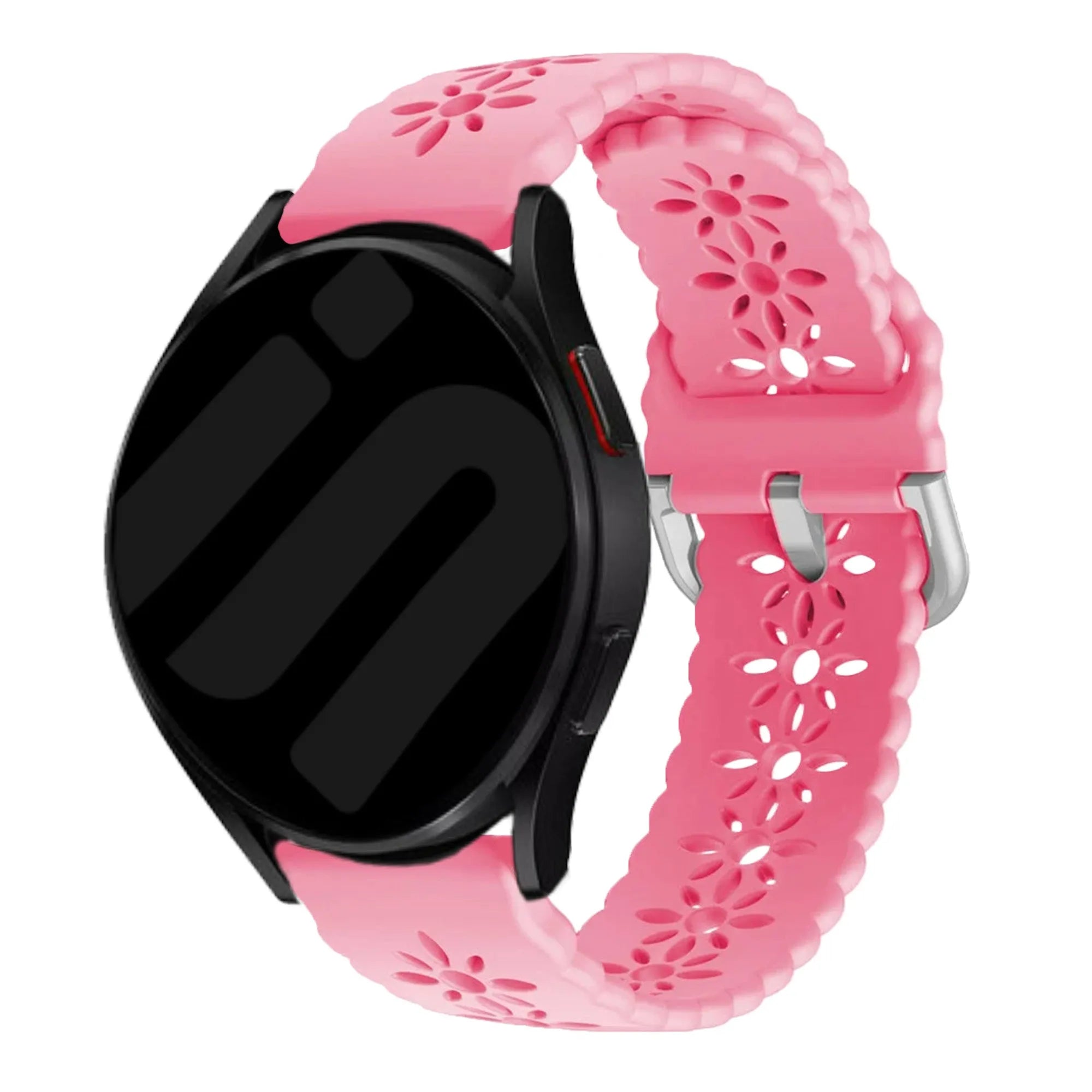 Amazfit Active Patterned Silicone Strap (Bright Pink)