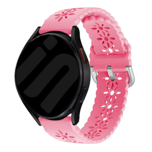 Amazfit Bip 3 (Pro) Gemustertes Silikonarmband (Bright Rosa)
