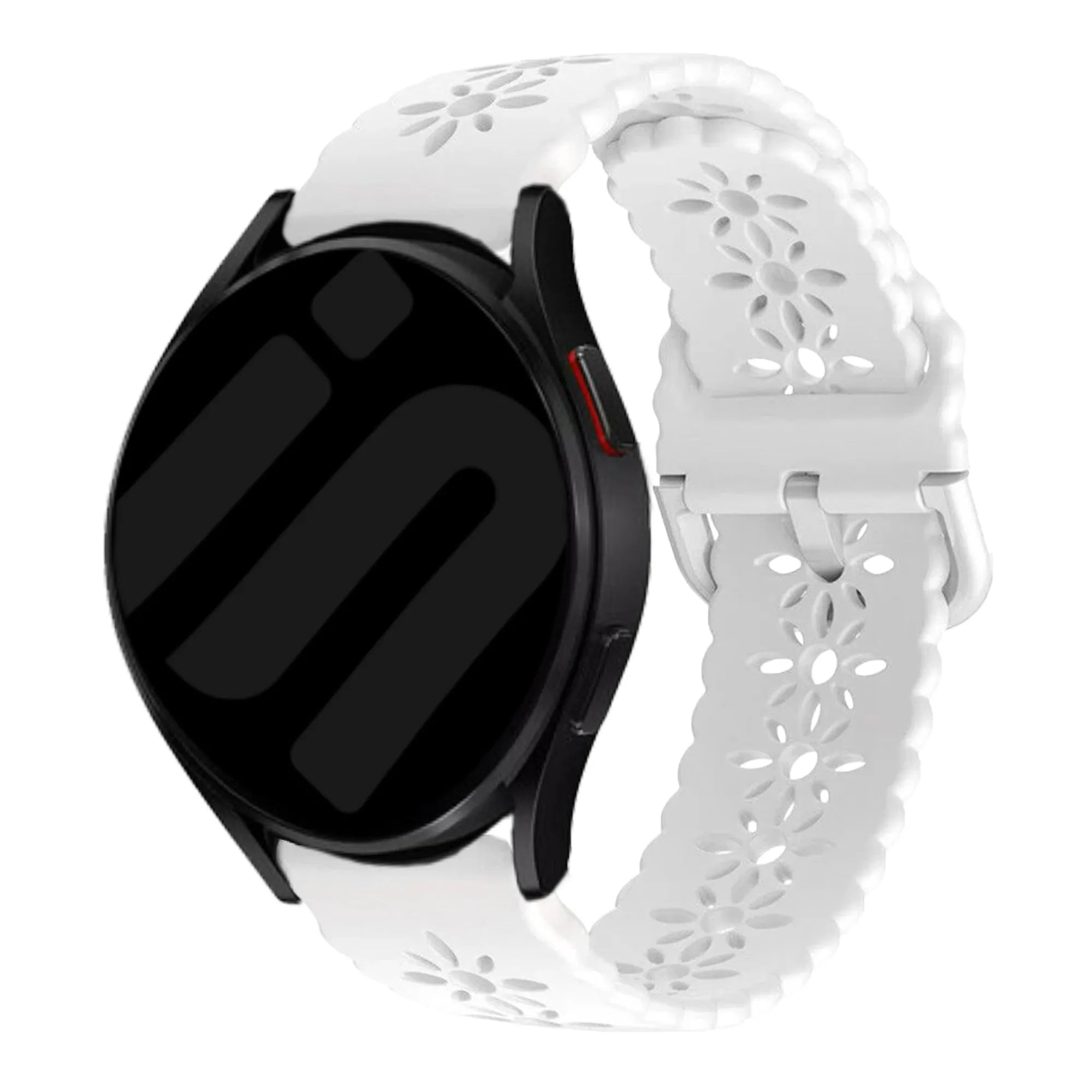 Amazfit GTR Mini Patterned Silicone Strap (White)