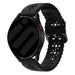 Amazfit Bip U (Pro) Gemustertes Silikonarmband (Schwarz)