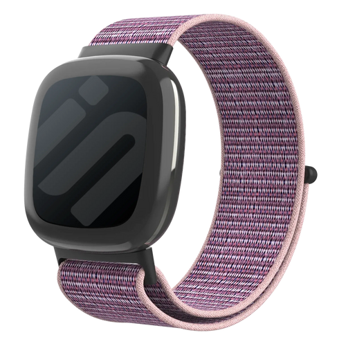 Bracelet nylon Fitbit Sense 2 (rose/violet)