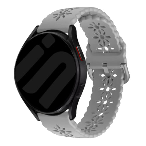 Bracelet de silicone avec relief Amazfit Active (gris)