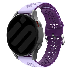 Coros Apex 2 Gemustertes Silikonarmband (Flieder/Lila)