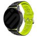 Samsung Galaxy Watch 6 - 44mm Silikonarmband mit Muster (Schwarz/Grün)