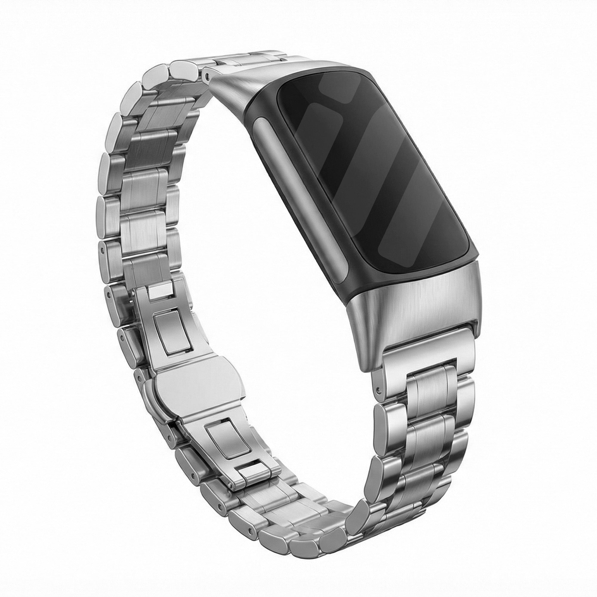 Bracelet en métal Fitbit Charge 5 (argent)