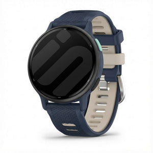 Bracelet sport á boucle Garmin Vivoactive 5 (bleu fonce/beige)