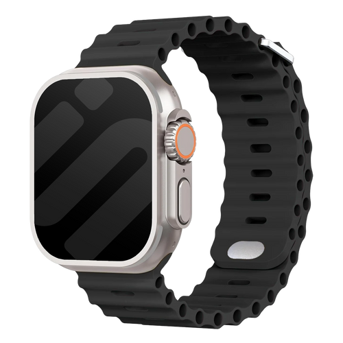 Bracelet Ocean avec fermeture à pression Apple Watch Ultra (noir)
