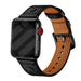 Bracelet cuir avec vis Apple Watch Ultra (noir)