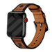 Correa cuero atornillada Apple Watch (marron oscuro)