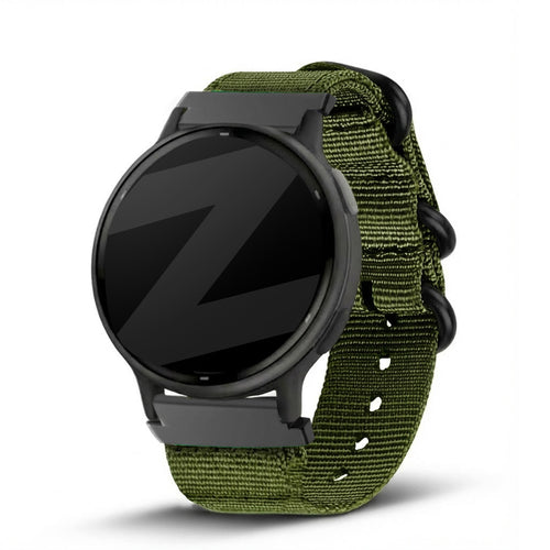 Bandz Correa nylon con hebilla Garmin Vivoactive 5 (verde)