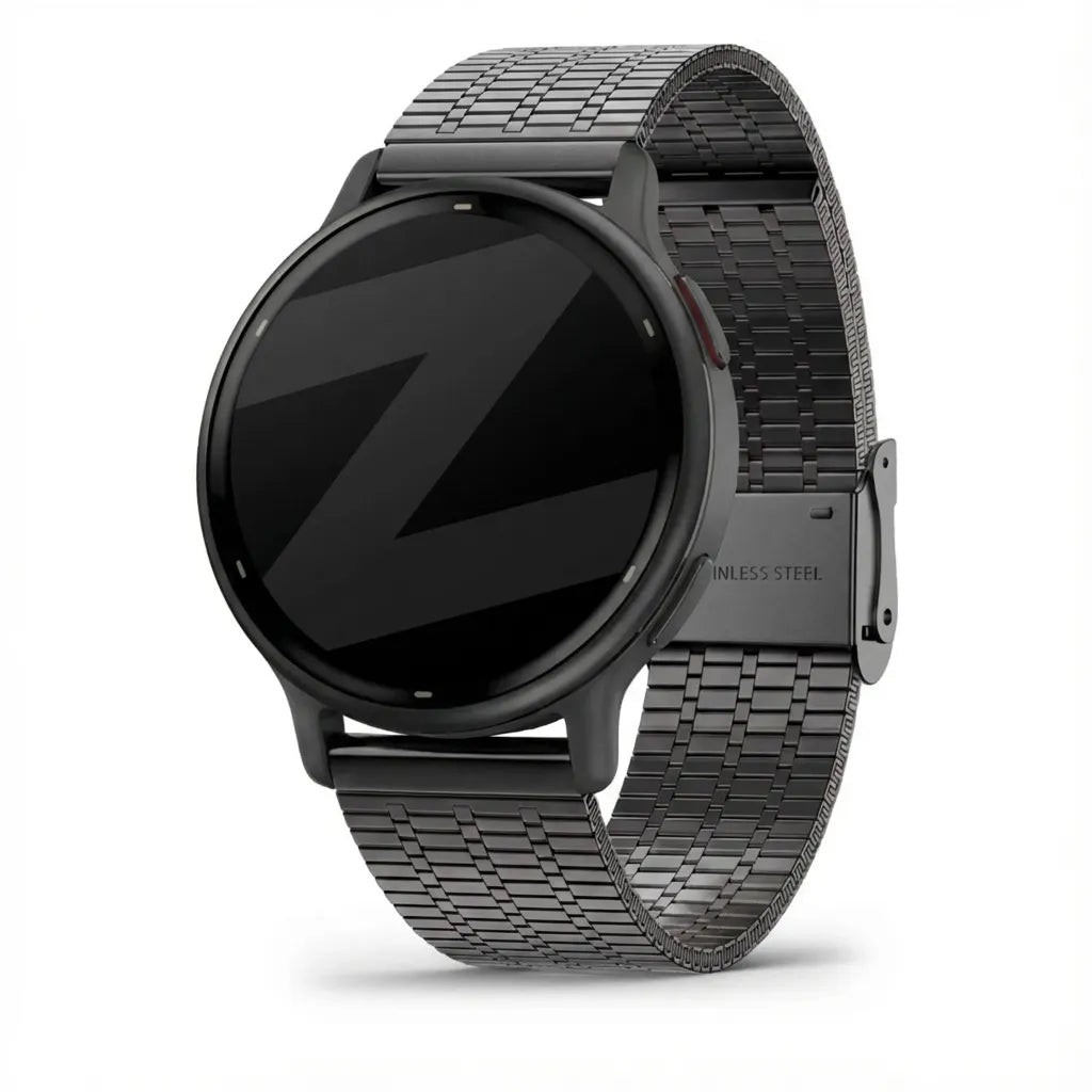 Bandz Garmin Vivoactive 5 Verstellbares Stahlarmband (Schwarz)
