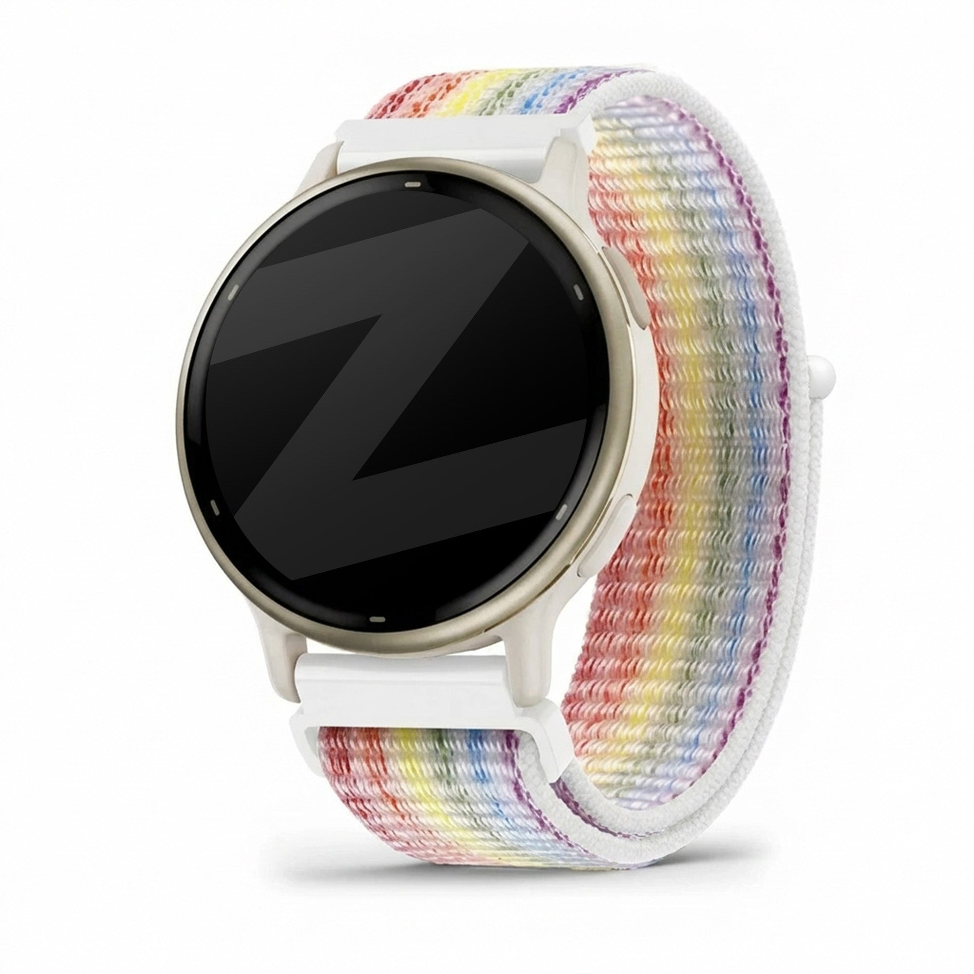 Bandz Garmin Vivoactive 5 Nylon Loop Armband (Mehrfarbig)