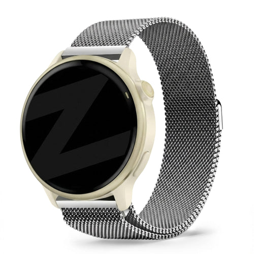 Bandz Bracelet milanais Garmin Vivoactive 6 (argent)