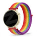 Bandz Garmin Vivoactive 6 nylon loop band (regenboog)