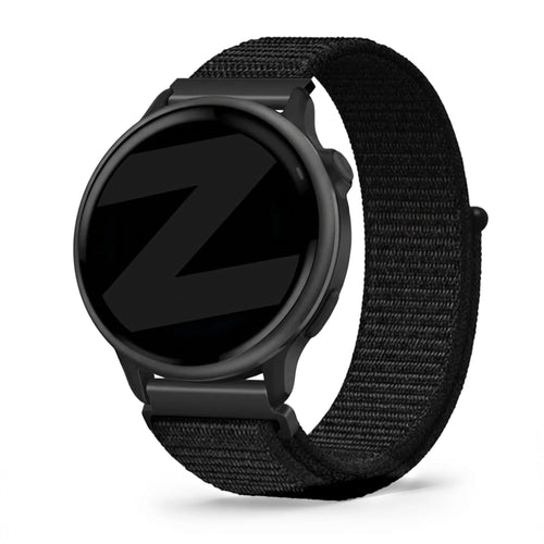 Bandz Garmin Vivoactive 6 nylon loop band (zwart)