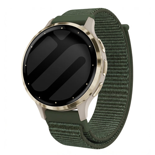 Correa nylon Garmin Venu 3s (verde oscuro)