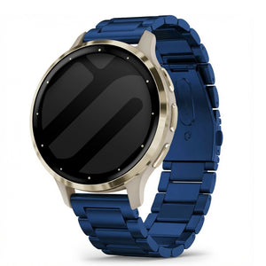 Bracelet acier Garmin Venu 3s (bleu)