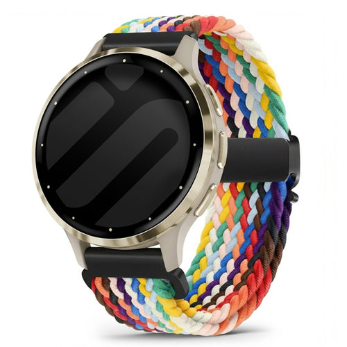 Correa trenzada con hebilla Garmin Venu 3s (arco iris)