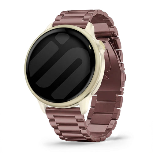 Correa acero Garmin Vivoactive 6 (marrón bronce)