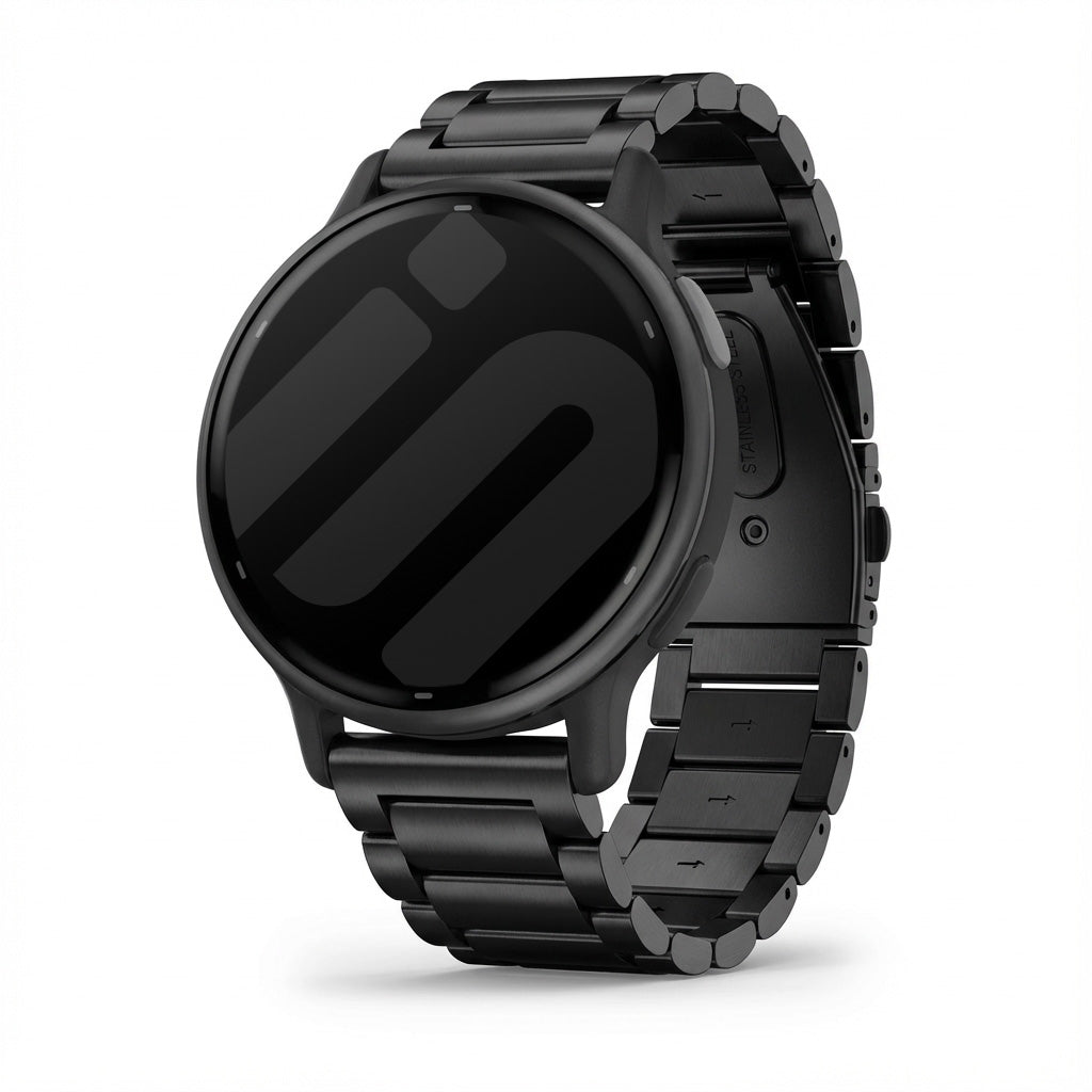 Bracelet acier Garmin Vivoactive 5 (noir)