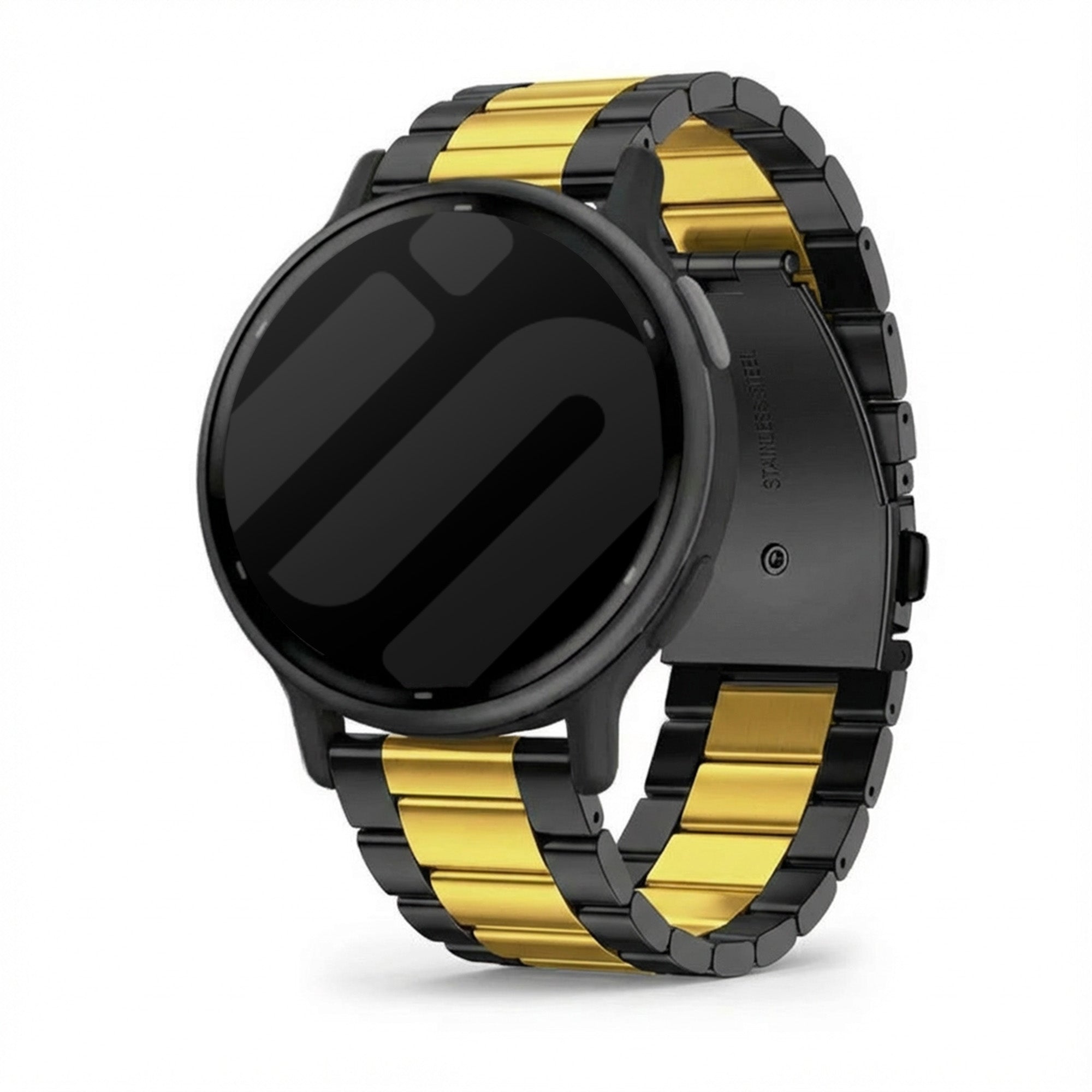 Bracelet acier Garmin Vivoactive 5 (noir/or)