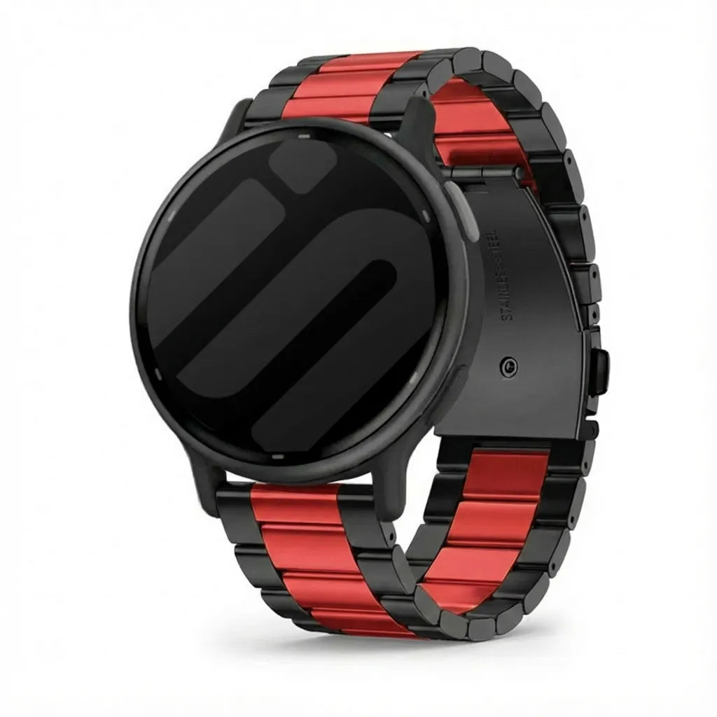 Garmin Vivoactive 5 Stahlarmband (Schwarz/Rot)