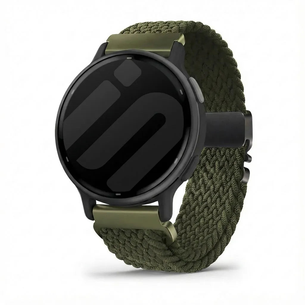 Bracelet tissé avec boucle Garmin Vivoactive 5 (vert)