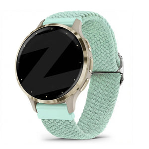 Bandz Bracelet tressé réglable Garmin Venu 3s (turquoise)