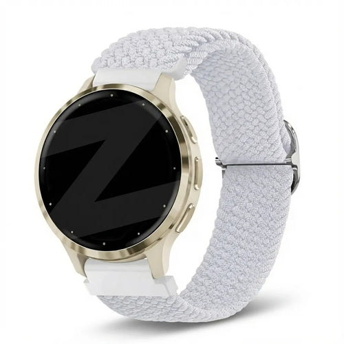 Bandz Garmin Venu 3s Adjustable Braided Strap (White)