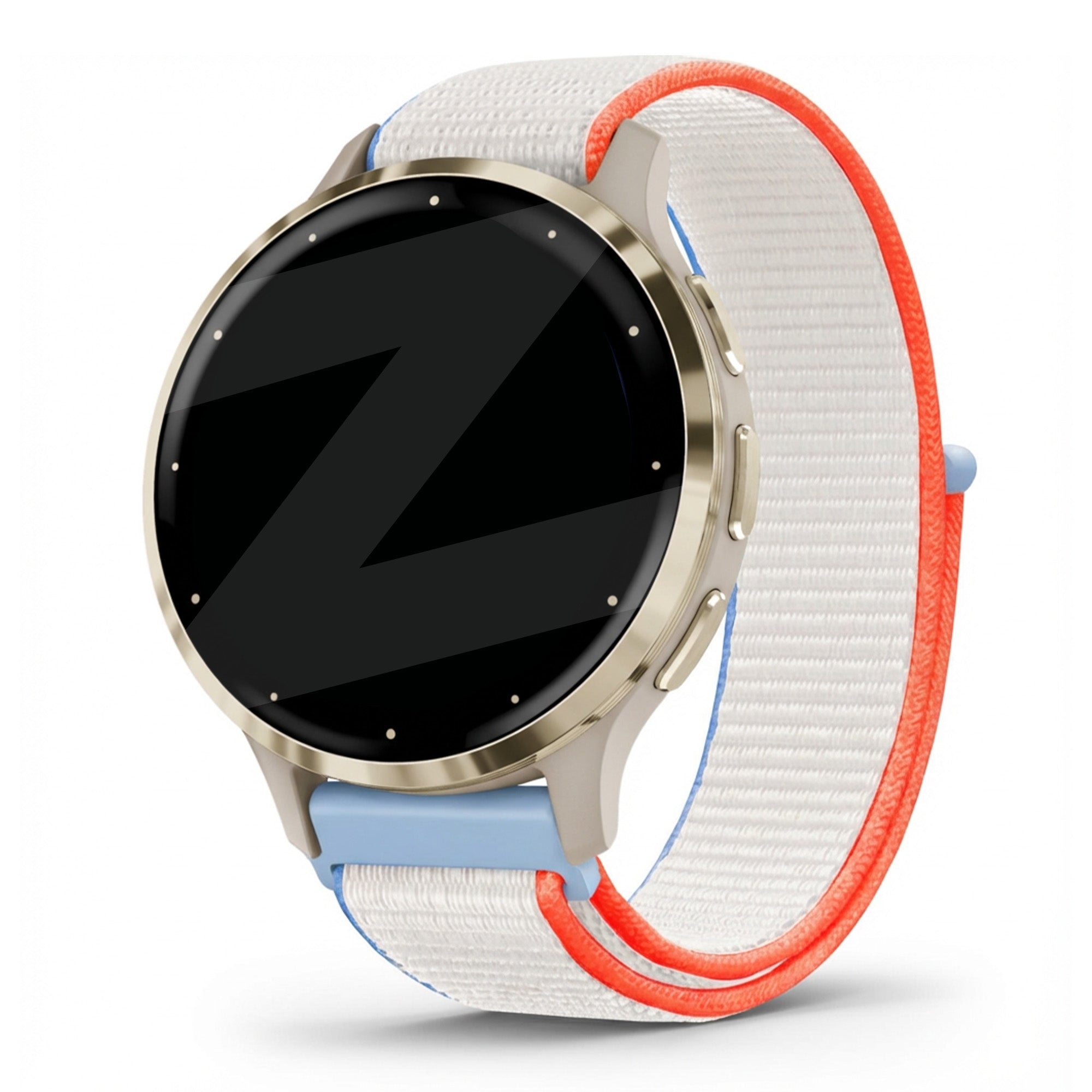 Bandz Garmin Venu 3s Nylon Loop Strap (Milk White)