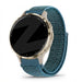 Bandz Correa nylon Loop Garmin Venu 3s (verde-gris)