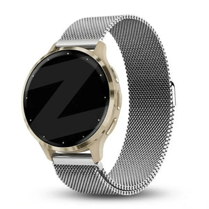 Bandz Garmin Venu 3s Milanese Loop Strap (Silver)