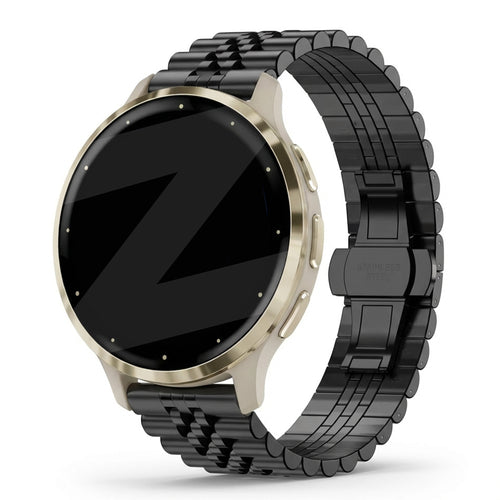 Bandz Garmin Venu 3s Stahlarmband 'Jubilee' (Schwarz)