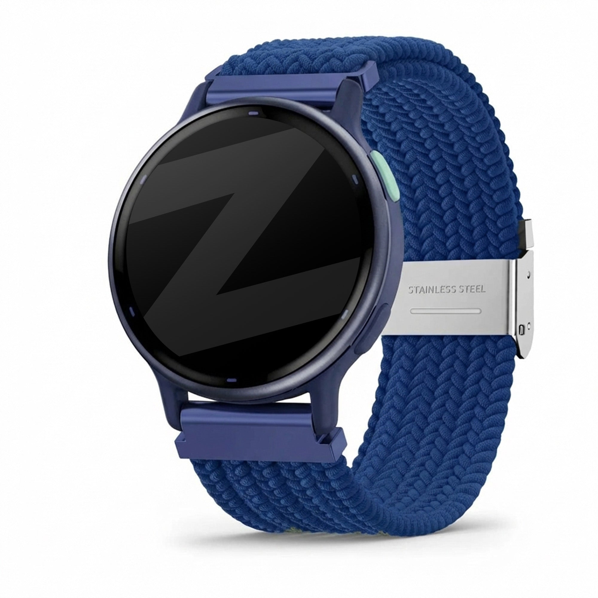 Bandz Garmin Vivoactive 5 Woven Nylon Strap (Blue)