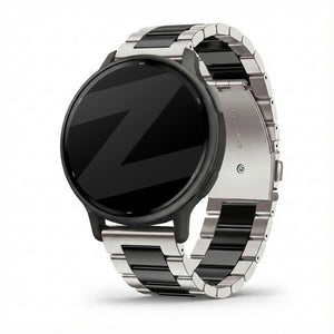 Bandz Correa acero 'Classic' Garmin Vivoactive 5 (plateado/negro)