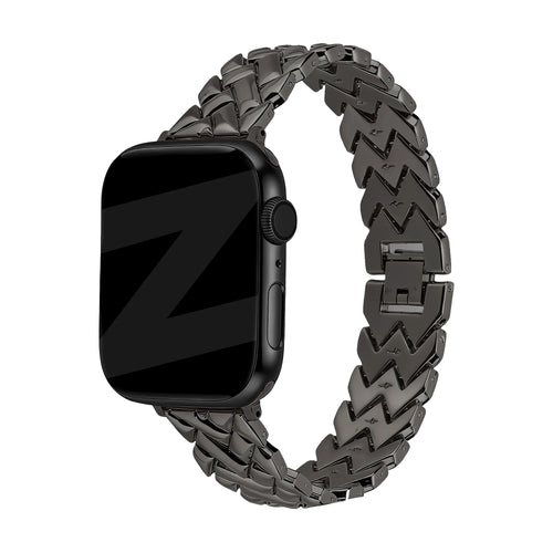 Bandz Bracelet metal 'V-Type' Apple Watch (noir)