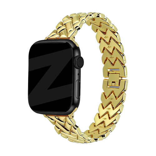 Bandz Apple Watch metalen band 'V-type' (goud)