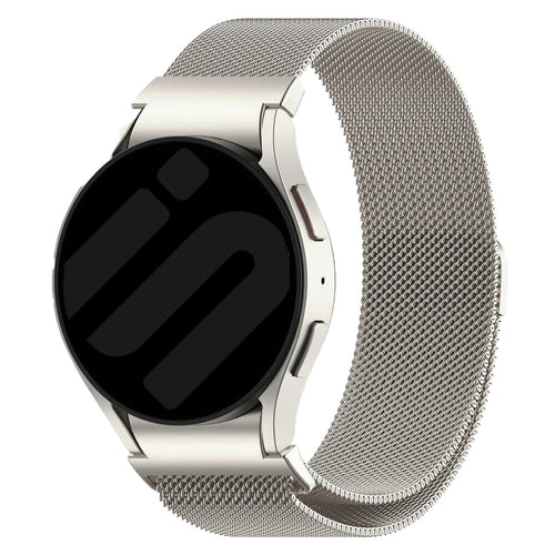 Samsung Galaxy Watch 4 40mm 'One push' Milanese band (champagne)