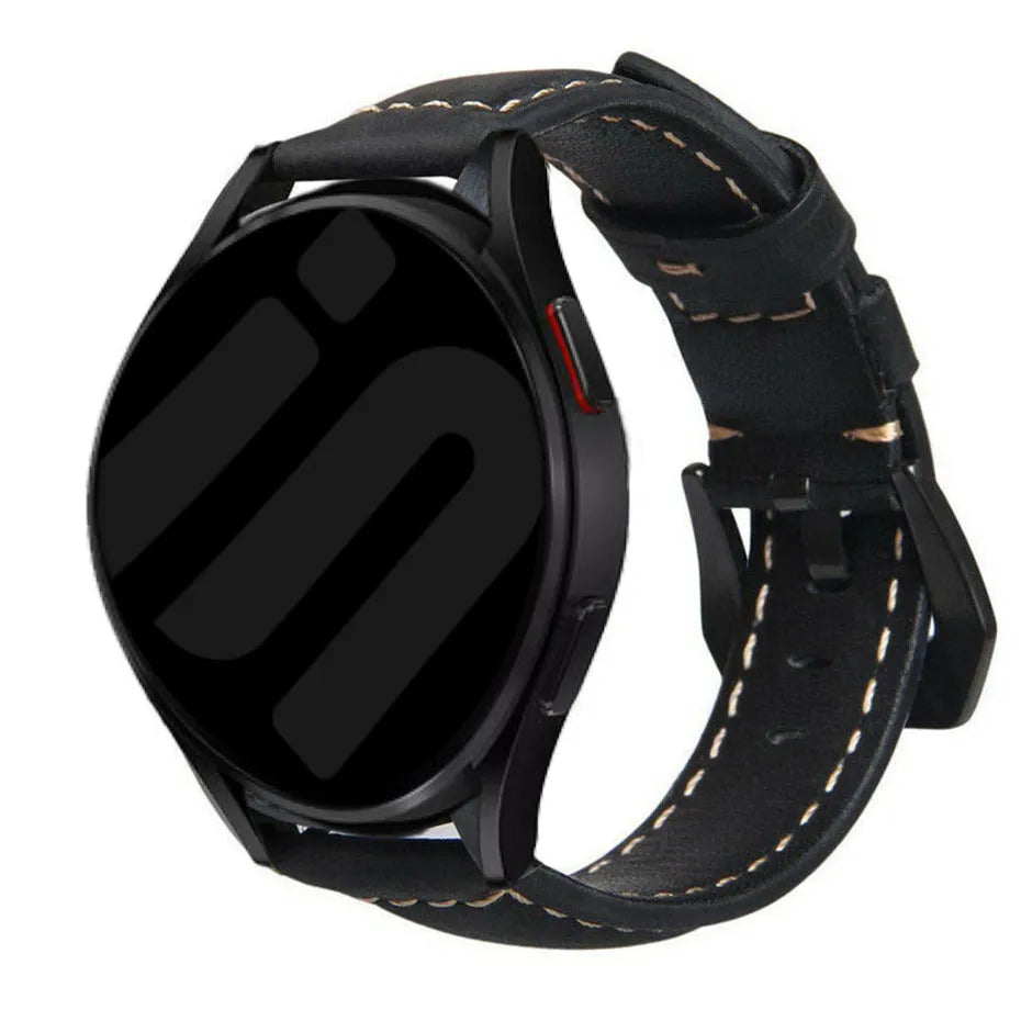 Amazfit GTS 4 Leather Strap (Black)